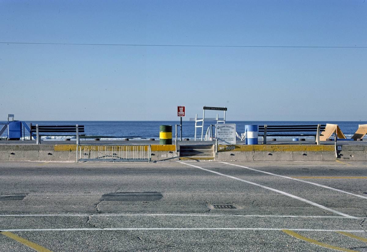 Historic Photo : 1978 Street to boardwalk, Cape May, New Jersey | Margolies | Roadside America Collection | Vintage Wall Art :