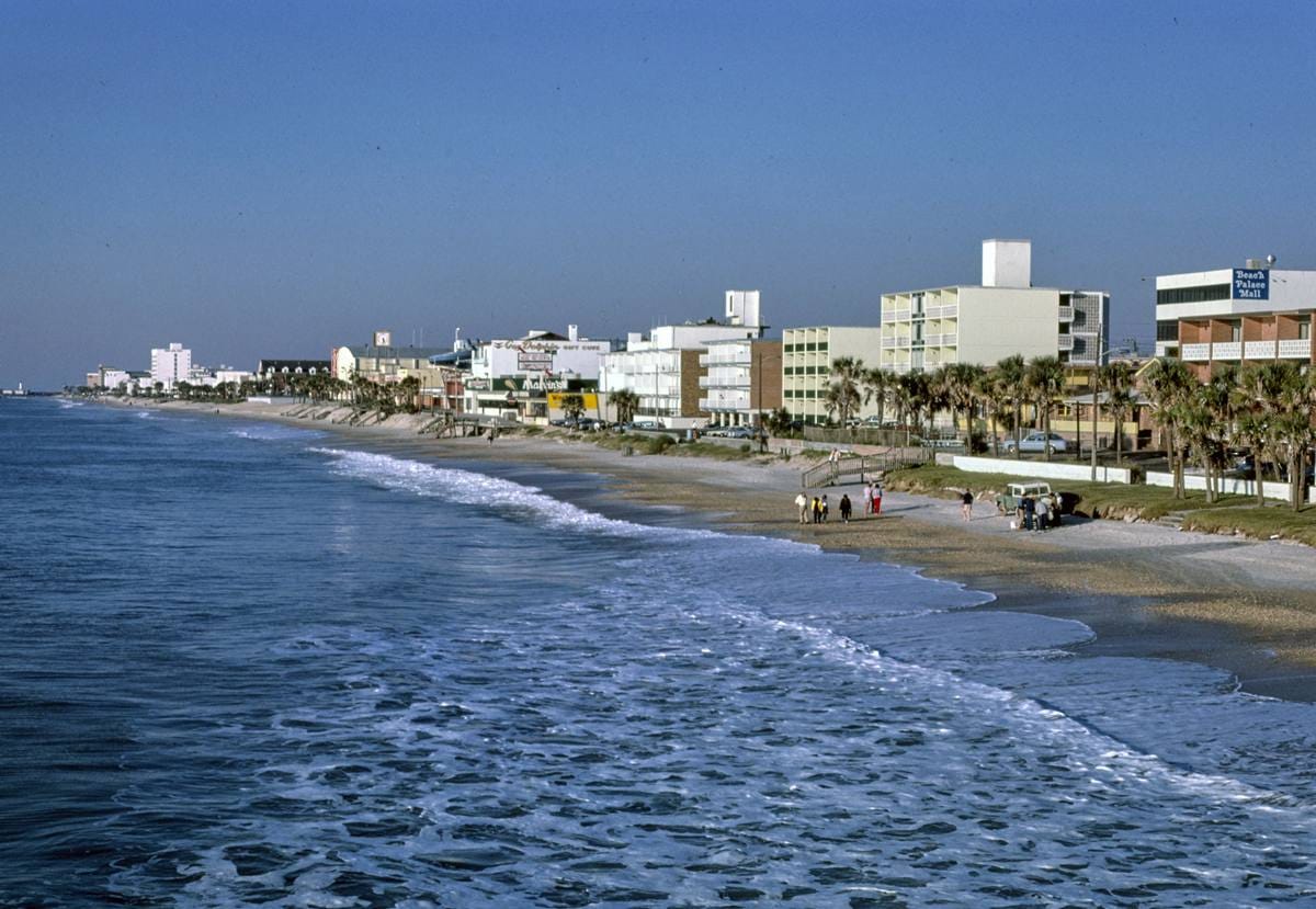 Historic Photo : 1985 Ocean front, Myrtle Beach, South Carolina | Margolies | Roadside America Collection | Vintage Wall Art :