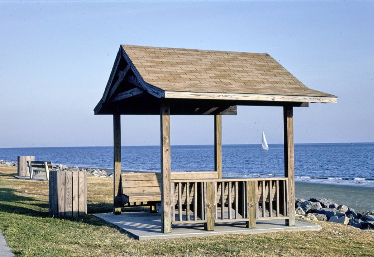 Historic Photo : 1990 Gazebo, St. Simons Island, Georgia | Margolies | Roadside America Collection | Vintage Wall Art :