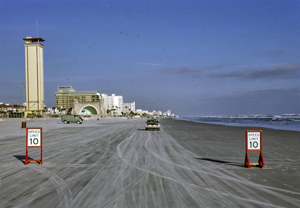 Historic Photo : 1979 Beach, Daytona Beach, Florida | Margolies | Roadside America Collection | Vintage Wall Art :
