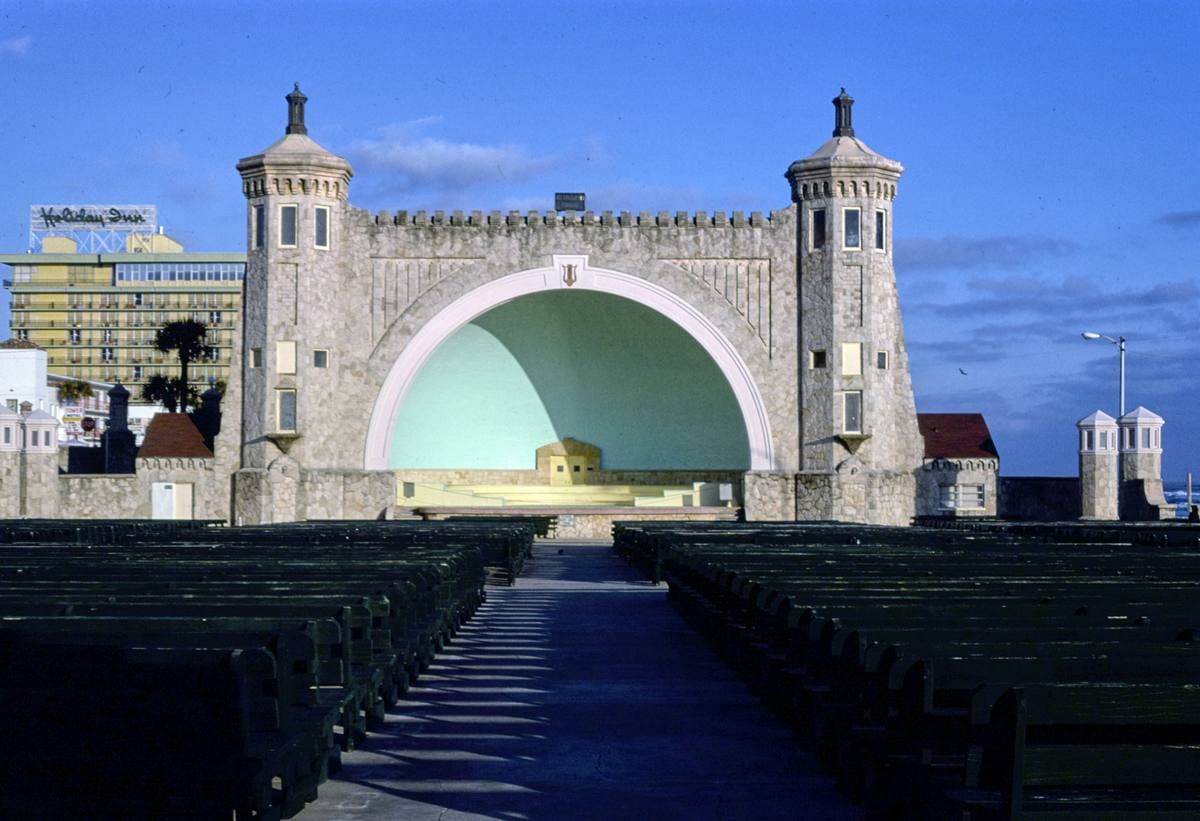 Historic Photo : 1979 Amphitheater, Daytona Beach, Florida | Margolies | Roadside America Collection | Vintage Wall Art :