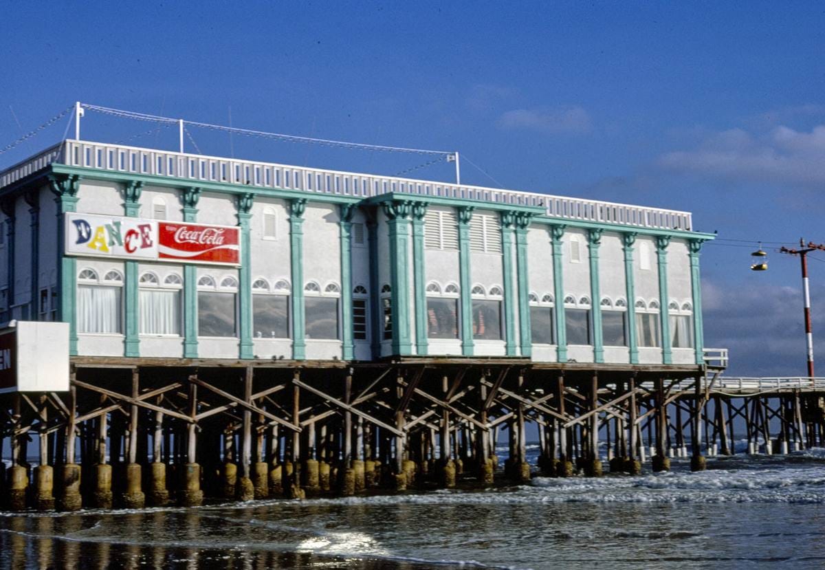 Historic Photo : 1979 Dance building on pier, Daytona Beach, Florida | Margolies | Roadside America Collection | Vintage Wall Art :