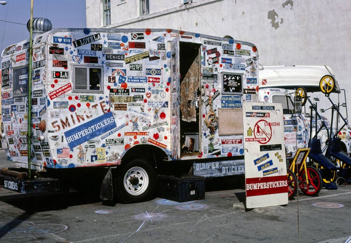 Historic Photo : 1985 Trike rental, Venice, California | Margolies | Roadside America Collection | Vintage Wall Art :