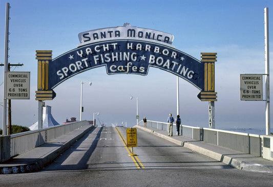 Historic Photo : 1979 Santa Monica Pier, Santa Monica, California | Margolies | Roadside America Collection | Vintage Wall Art :