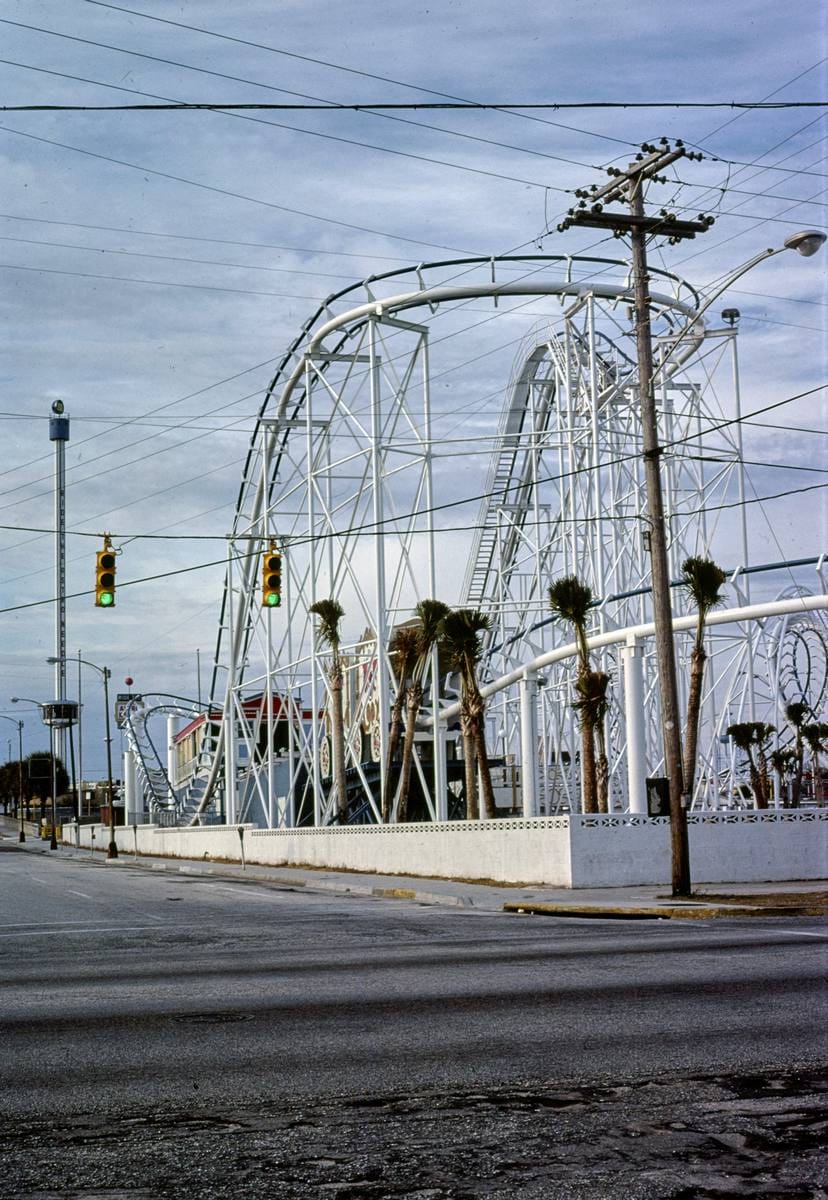 Historic Photo : 1979 Giant Swamp Fox coaster, Myrtle Beach, South Carolina | Margolies | Roadside America Collection | Vintage Wall Art :