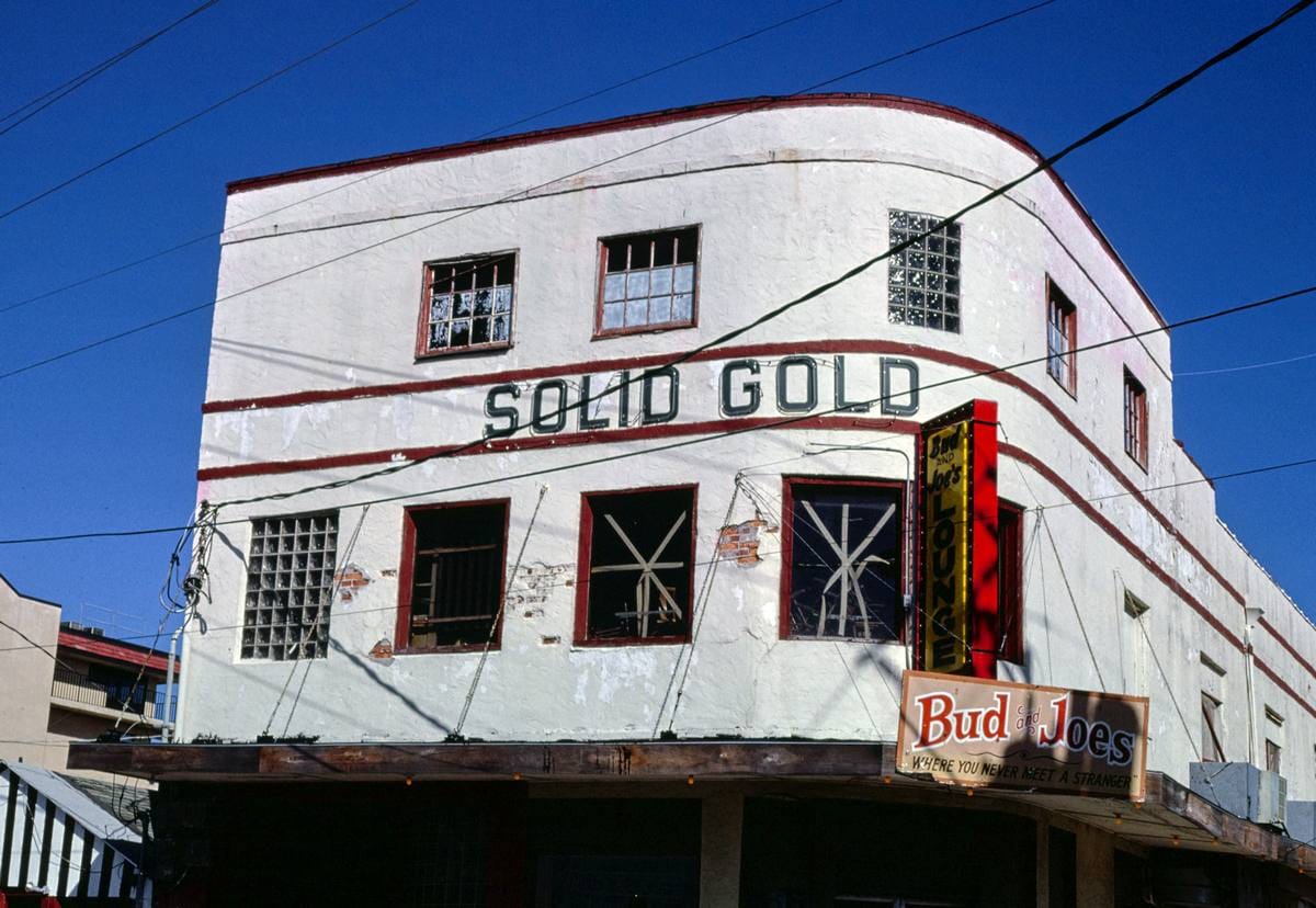 Historic Photo : 1985 Solid Gold Night Club, Carolina Beach, North Carolina | Margolies | Roadside America Collection | Vintage Wall Art :