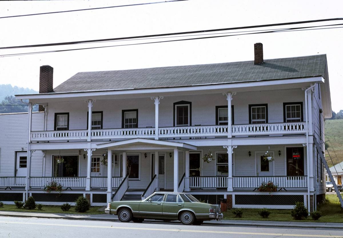 Historic Photo : 1976 Andes Hotel (ca. 1825), Route 28, Andes, New York | Margolies | Roadside America Collection | Vintage Wall Art :