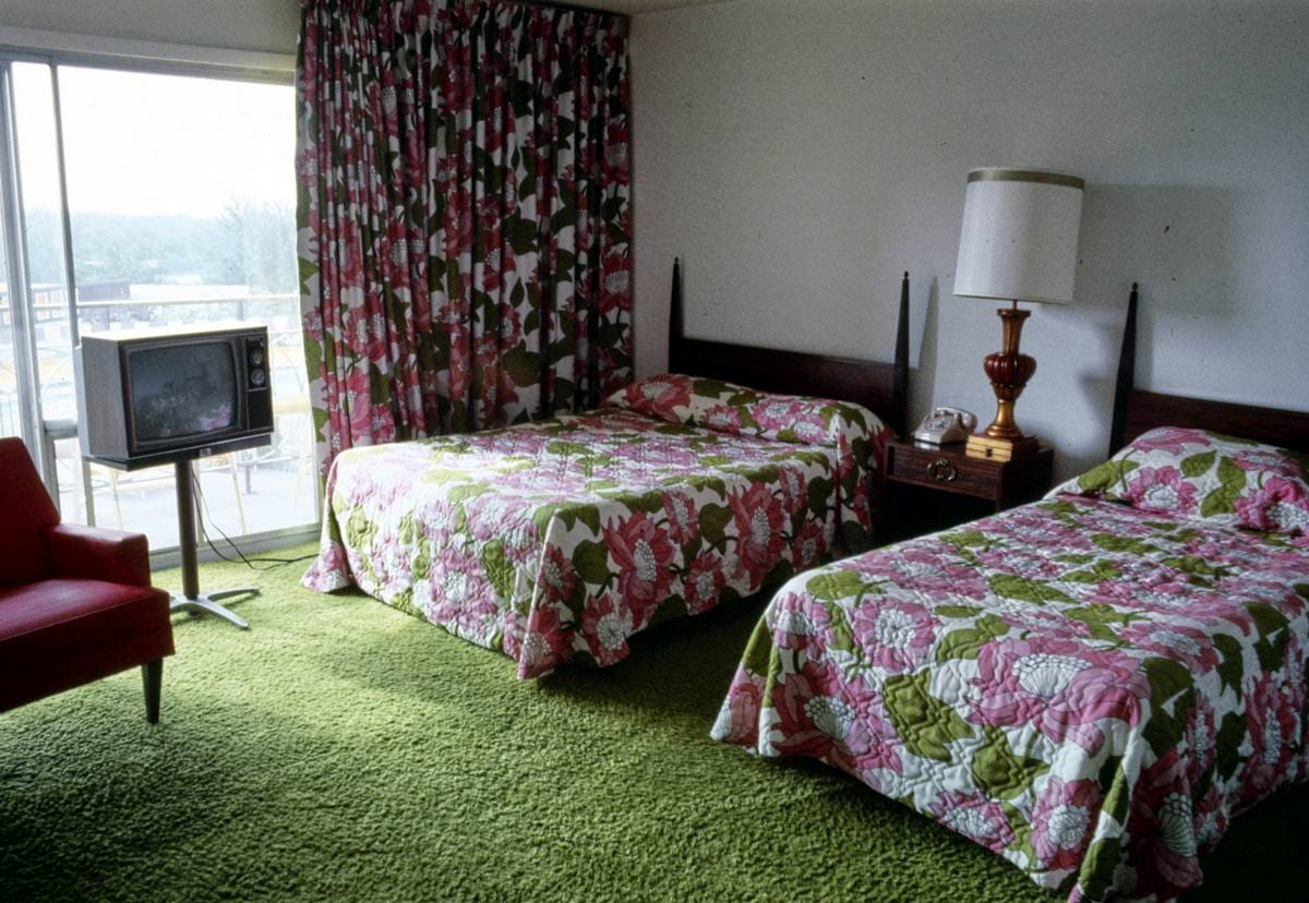 Historic Photo : 1977 Brown's Room 533, Fallsburg, New York | Margolies | Roadside America Collection | Vintage Wall Art :