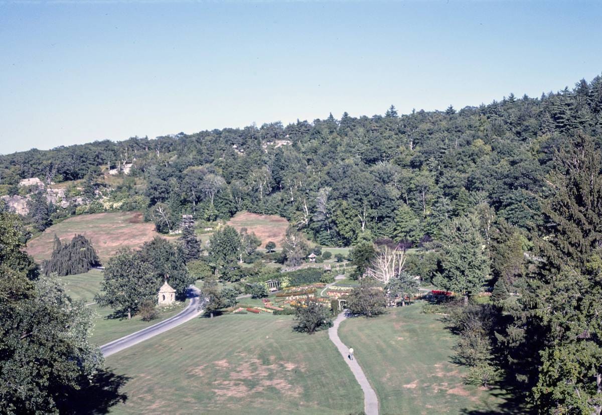 Historic Photo : 1978 Mohonk, garden above, New Paltz, New York | Margolies | Roadside America Collection | Vintage Wall Art :