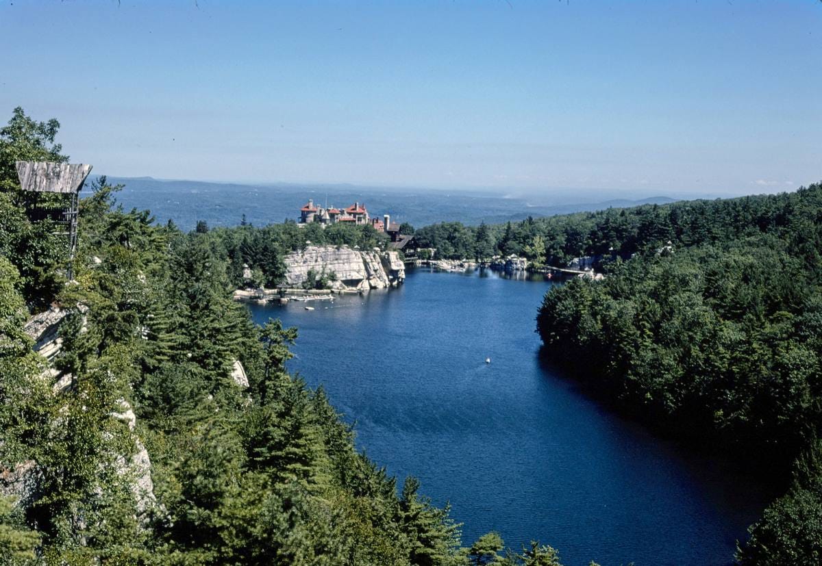 Historic Photo : 1978 Mohonk, away and lake, New Paltz, New York | Margolies | Roadside America Collection | Vintage Wall Art :