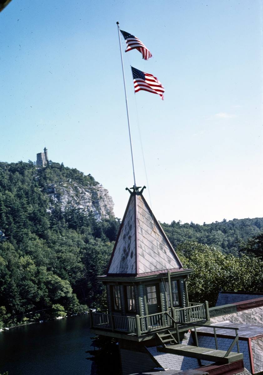 Historic Photo : 1976 Mohonk roof detail, New Paltz, New York | Margolies | Roadside America Collection | Vintage Wall Art :