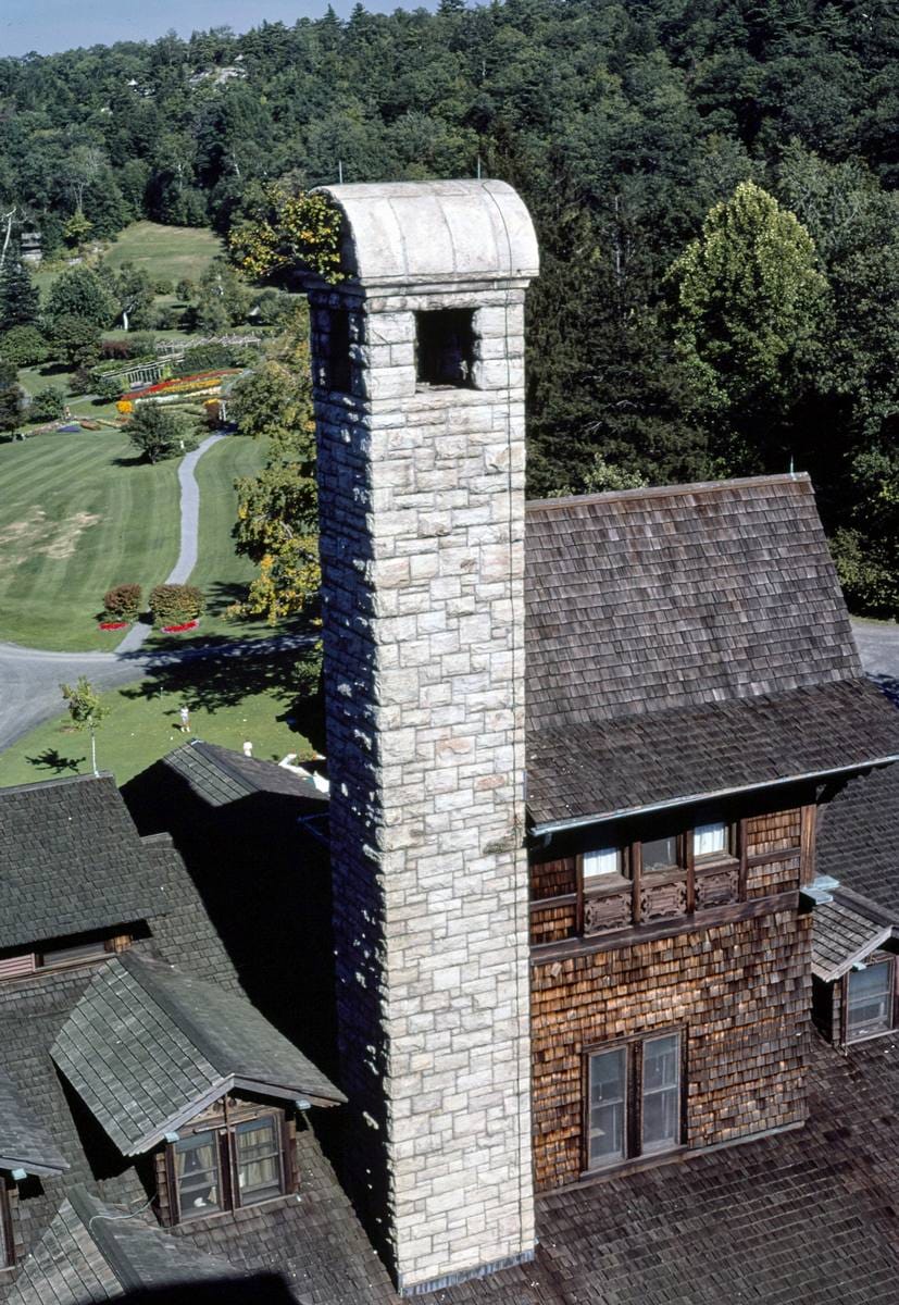 Historic Photo : 1976 Mohonk chimney, New Paltz, New York | Margolies | Roadside America Collection | Vintage Wall Art :