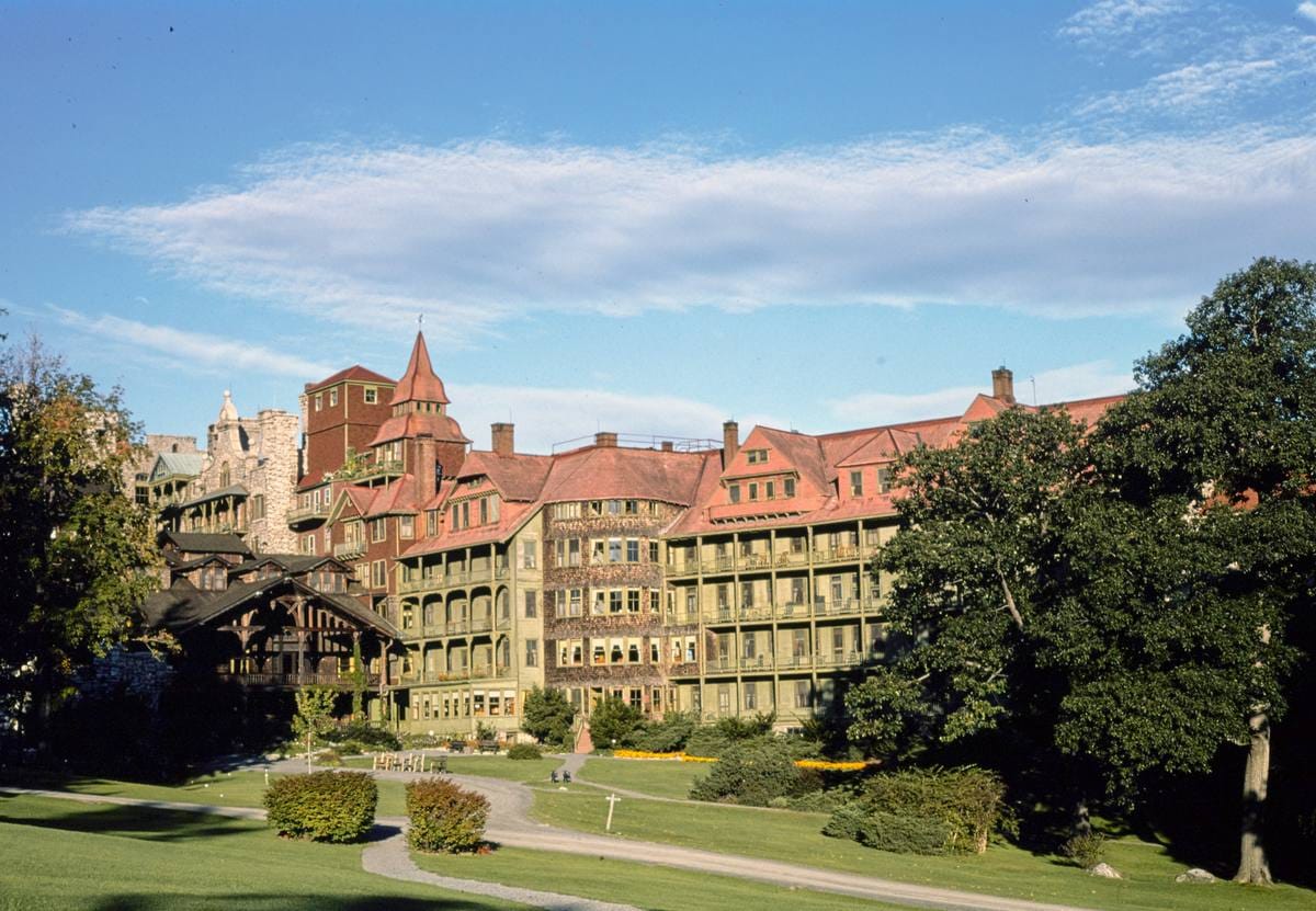 Historic Photo : 1976 Mohonk, back detail, New Paltz, New York | Margolies | Roadside America Collection | Vintage Wall Art :