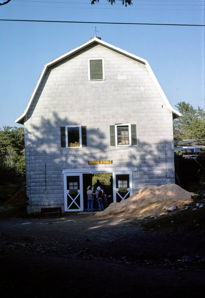 Historic Photo : 1978 Riding stables, Lake Minnewaska, New York | Margolies | Roadside America Collection | Vintage Wall Art :