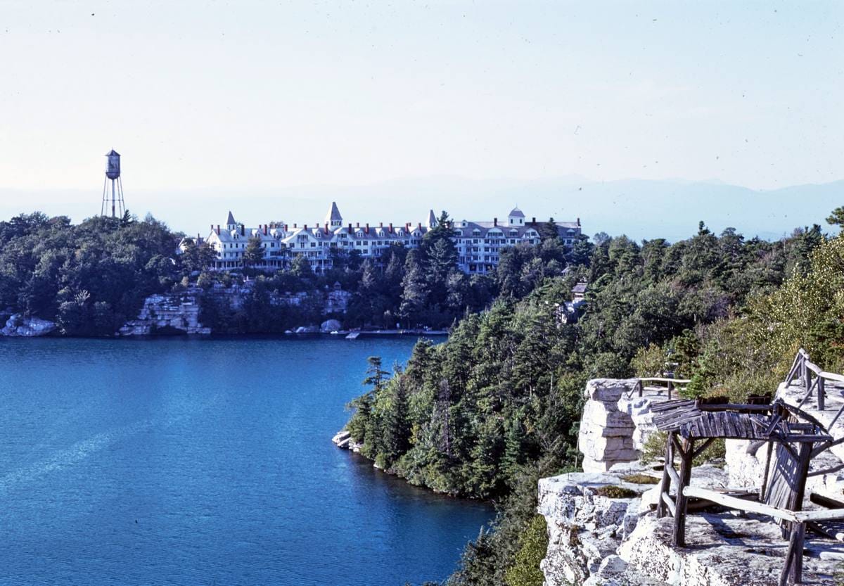 Historic Photo : 1976 Minnewaska. Wildmere, long diagonal, p.m., Lake Minnewaska, New York | Margolies | Roadside America Collection | Vintage Wall Art :