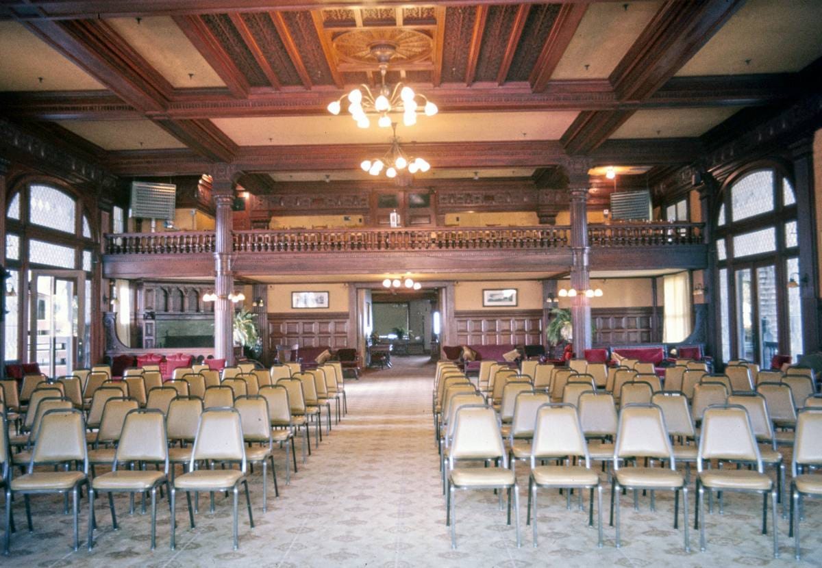 Historic Photo : 1976 Mohonk top lounge, New Paltz, New York | Margolies | Roadside America Collection | Vintage Wall Art :
