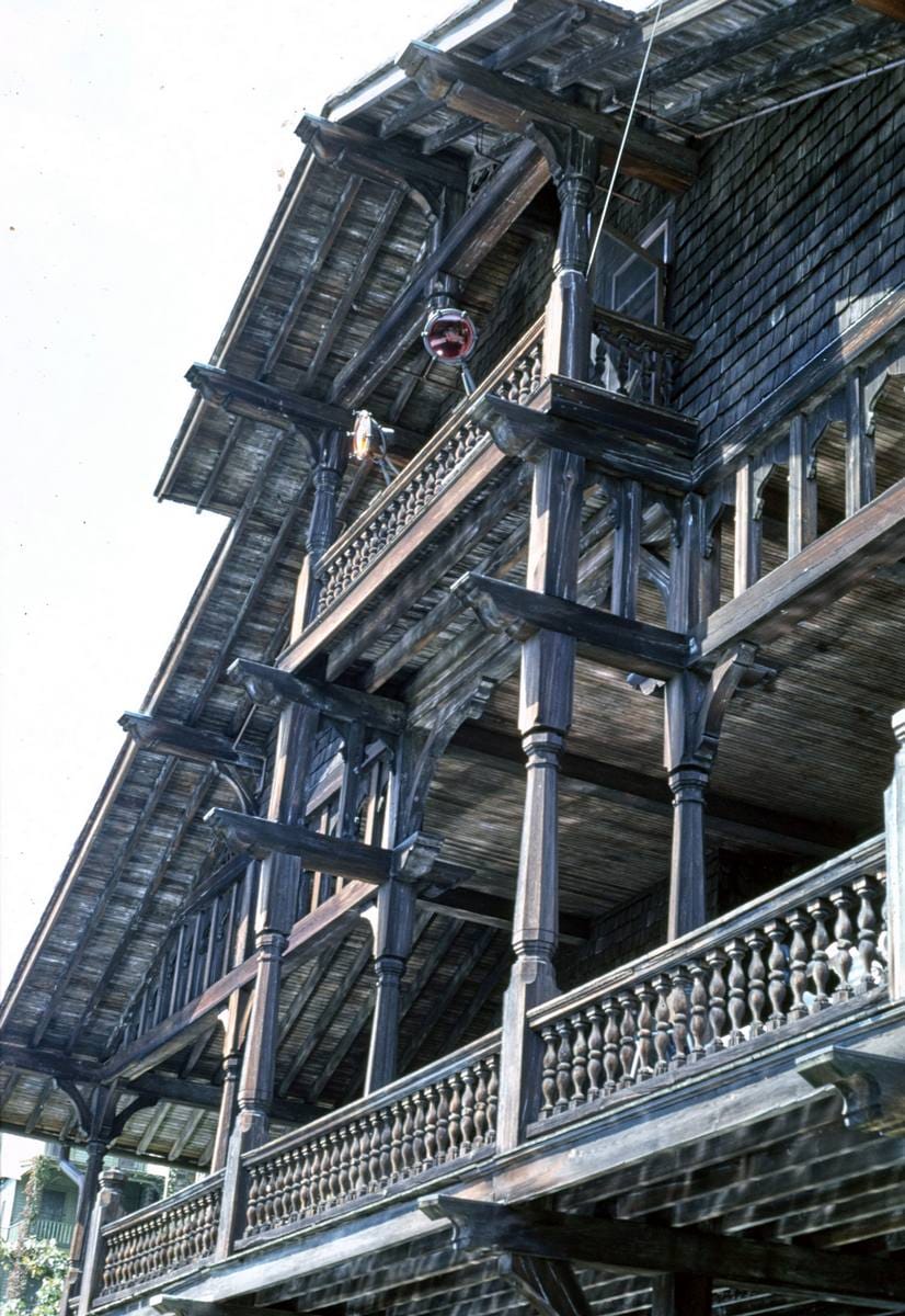 Historic Photo : 1976 Mohonk center detail, New Paltz, New York | Margolies | Roadside America Collection | Vintage Wall Art :