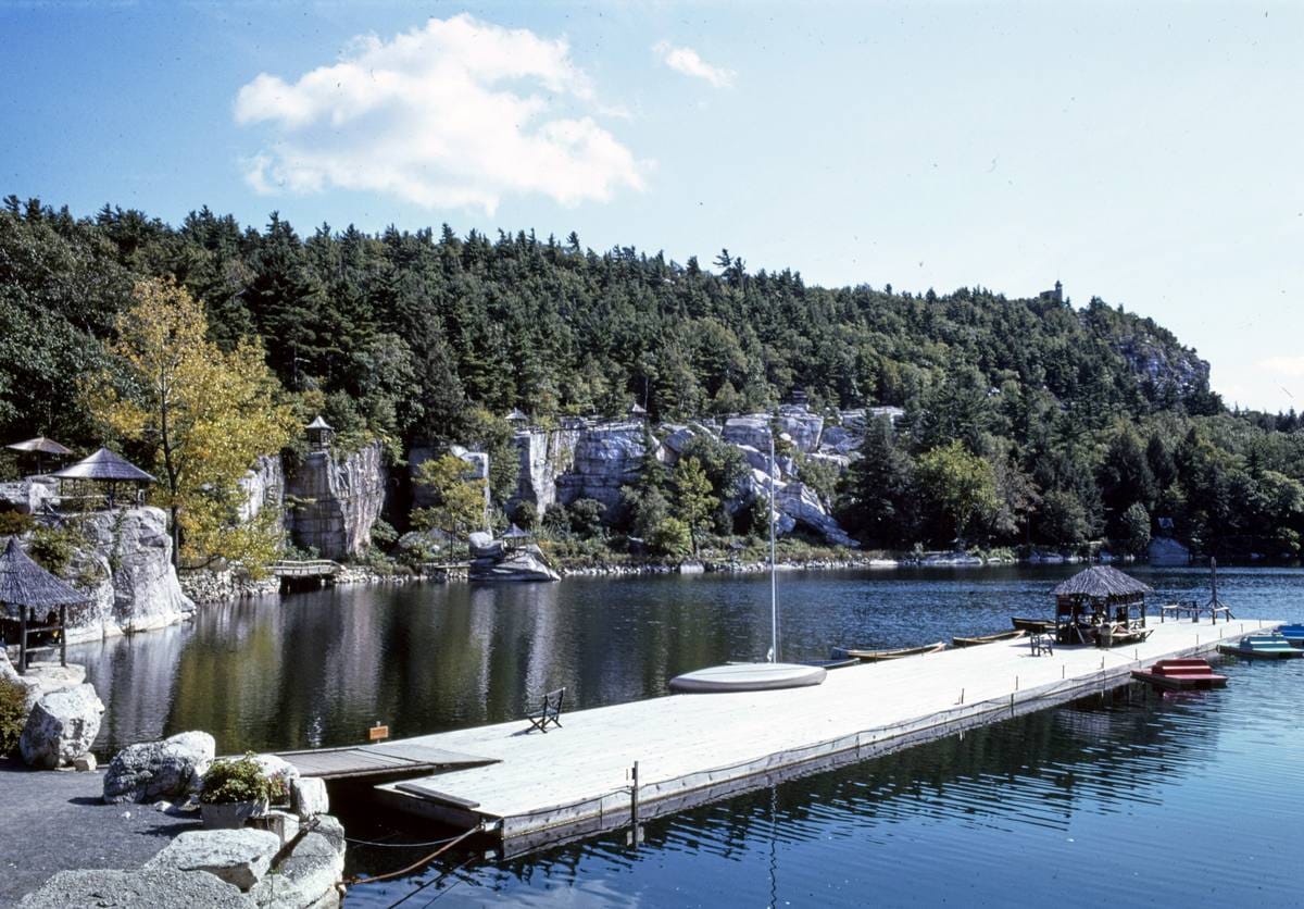Historic Photo : 1976 Mohonk, mountain path, New Paltz, New York | Margolies | Roadside America Collection | Vintage Wall Art :