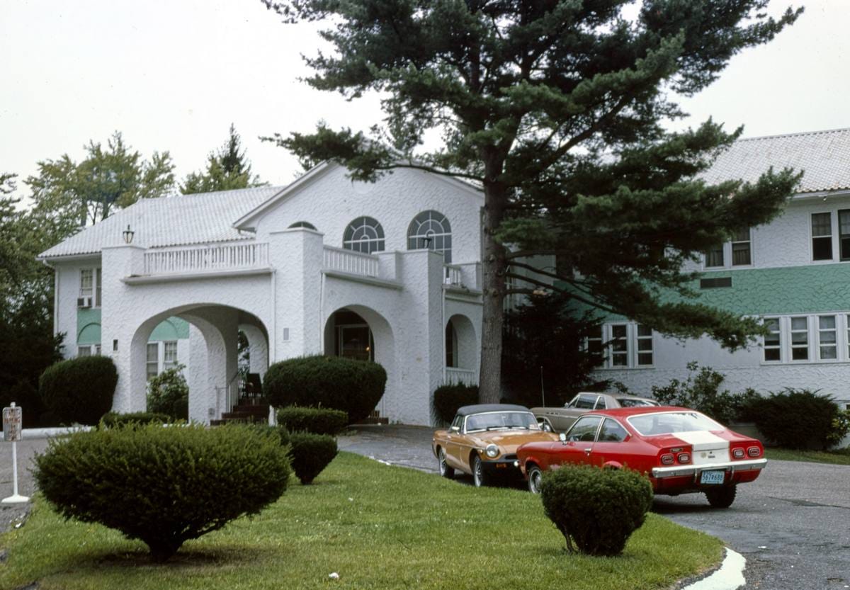 Historic Photo : 1977 Nevele old building, Ellenville, New York | Margolies | Roadside America Collection | Vintage Wall Art :