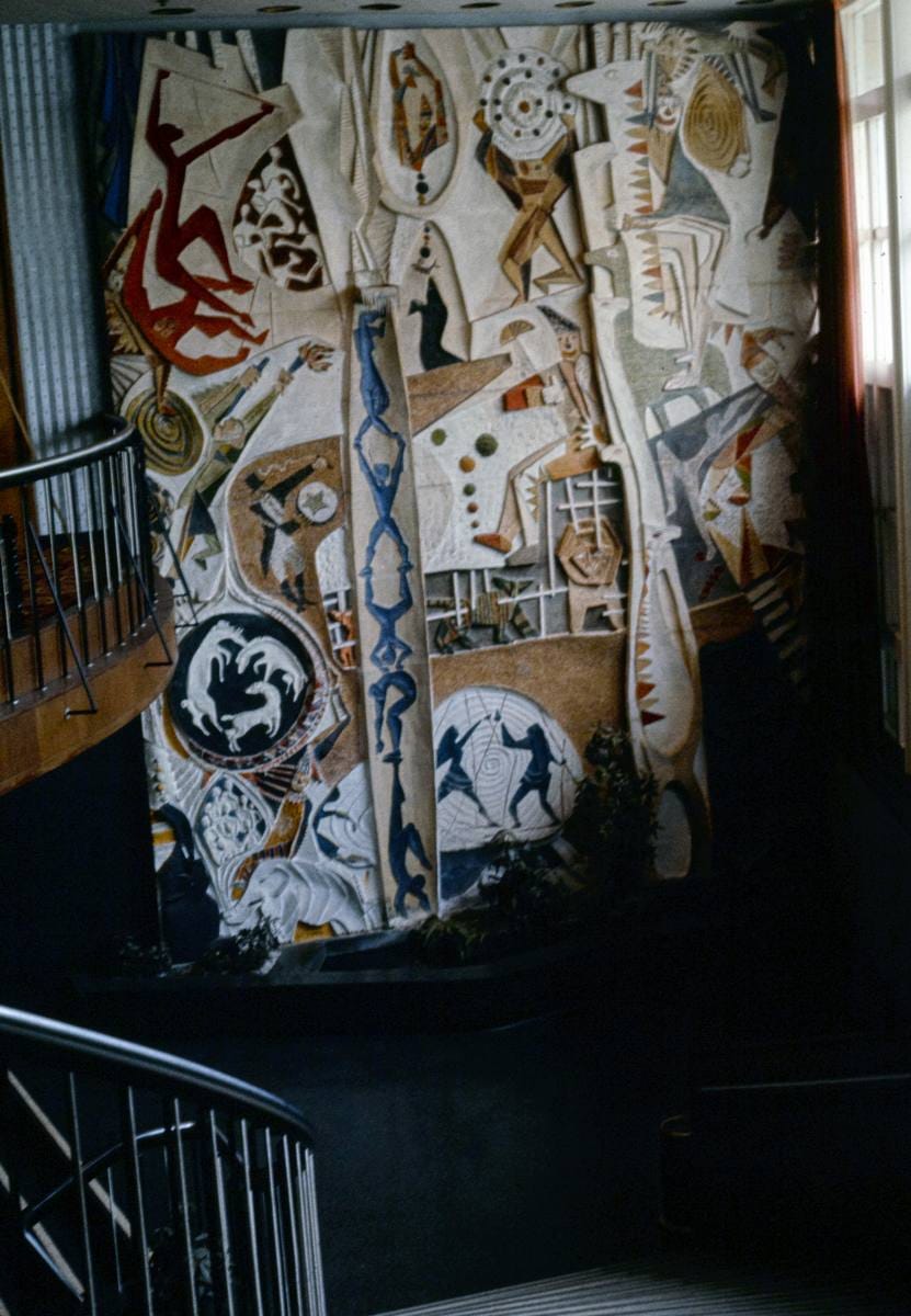 Historic Photo : 1977 Nevele lobby stair, Ellenville, New York | Margolies | Roadside America Collection | Vintage Wall Art :