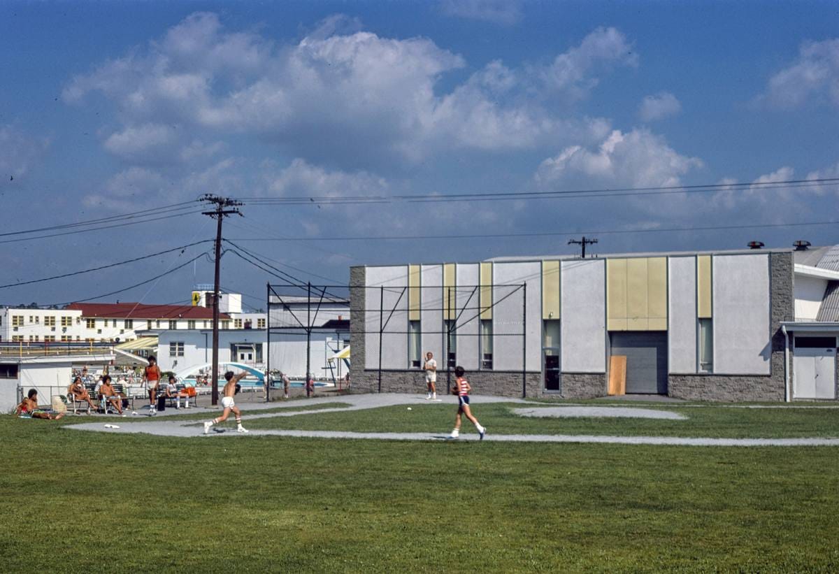 Historic Photo : 1978 Pines, baseball, New York | Margolies | Roadside America Collection | Vintage Wall Art :