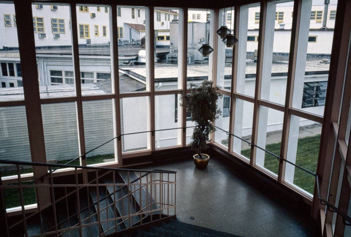 Historic Photo : 1978 Pines, stairway, New York | Margolies | Roadside America Collection | Vintage Wall Art :