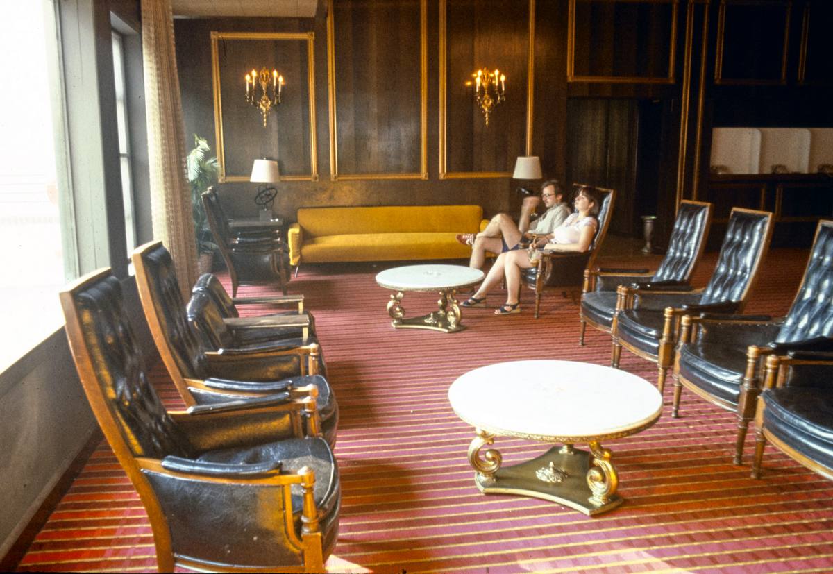 Historic Photo : 1978 Raleigh, lobby, South Fallsburg, New York | Margolies | Roadside America Collection | Vintage Wall Art :