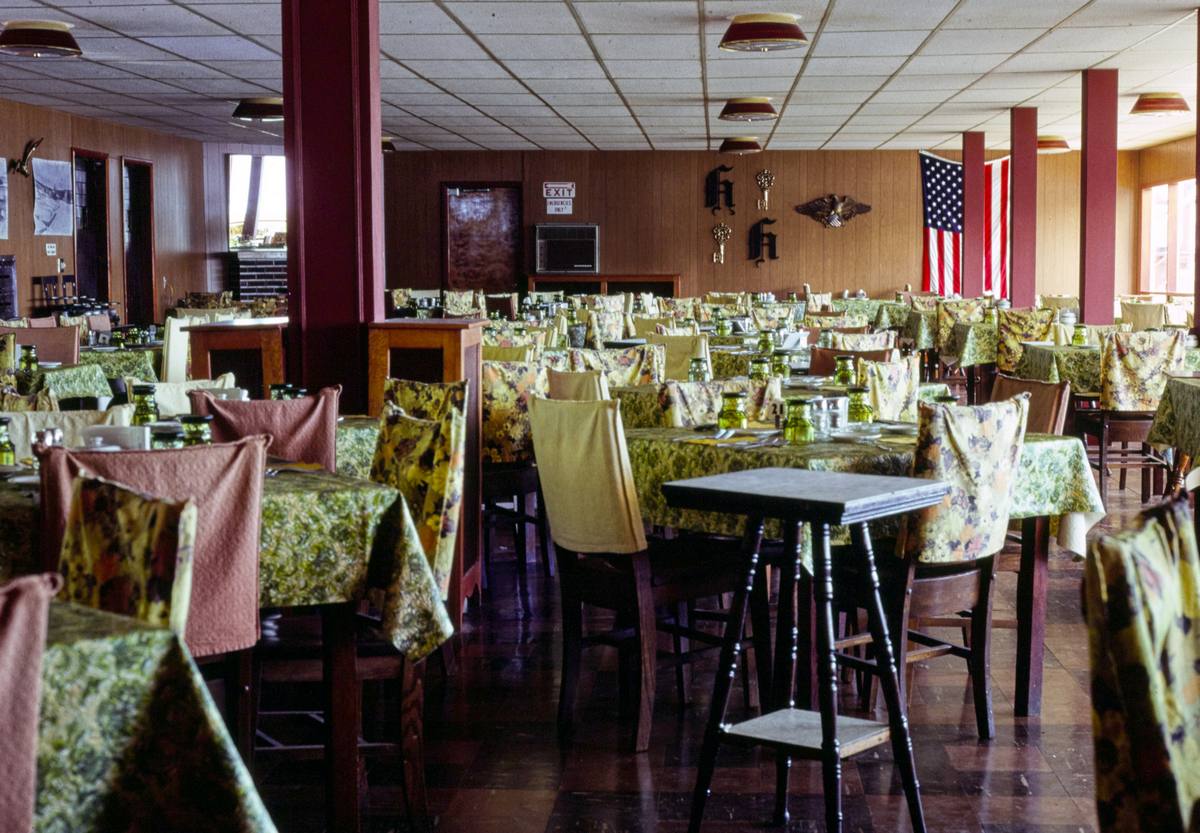 Historic Photo : 1976 Hanson's dining room, Deposit, New York | Margolies | Roadside America Collection | Vintage Wall Art :