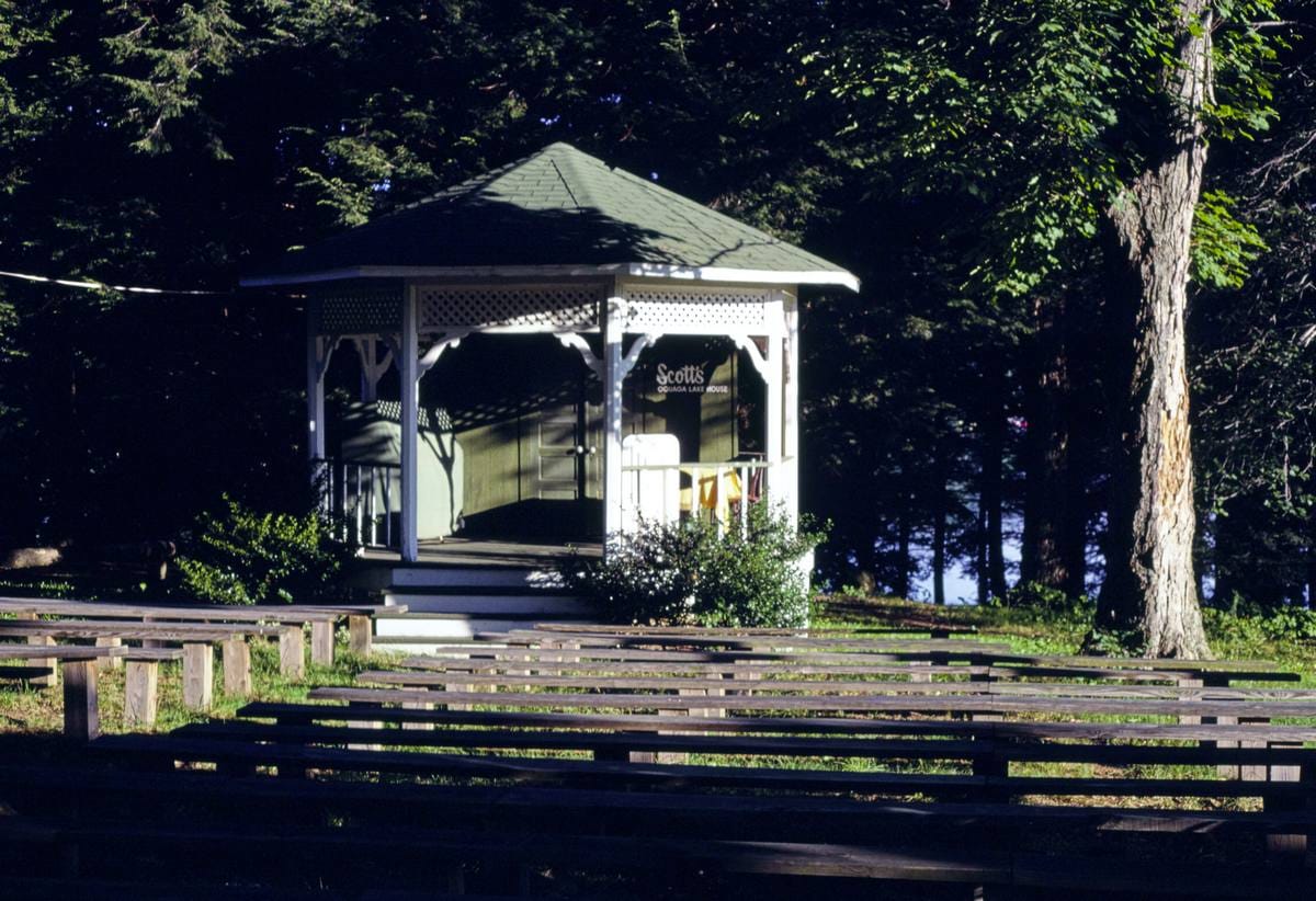 Historic Photo : 1987 Scott's gazebo, Deposit, New York | Margolies | Roadside America Collection | Vintage Wall Art :