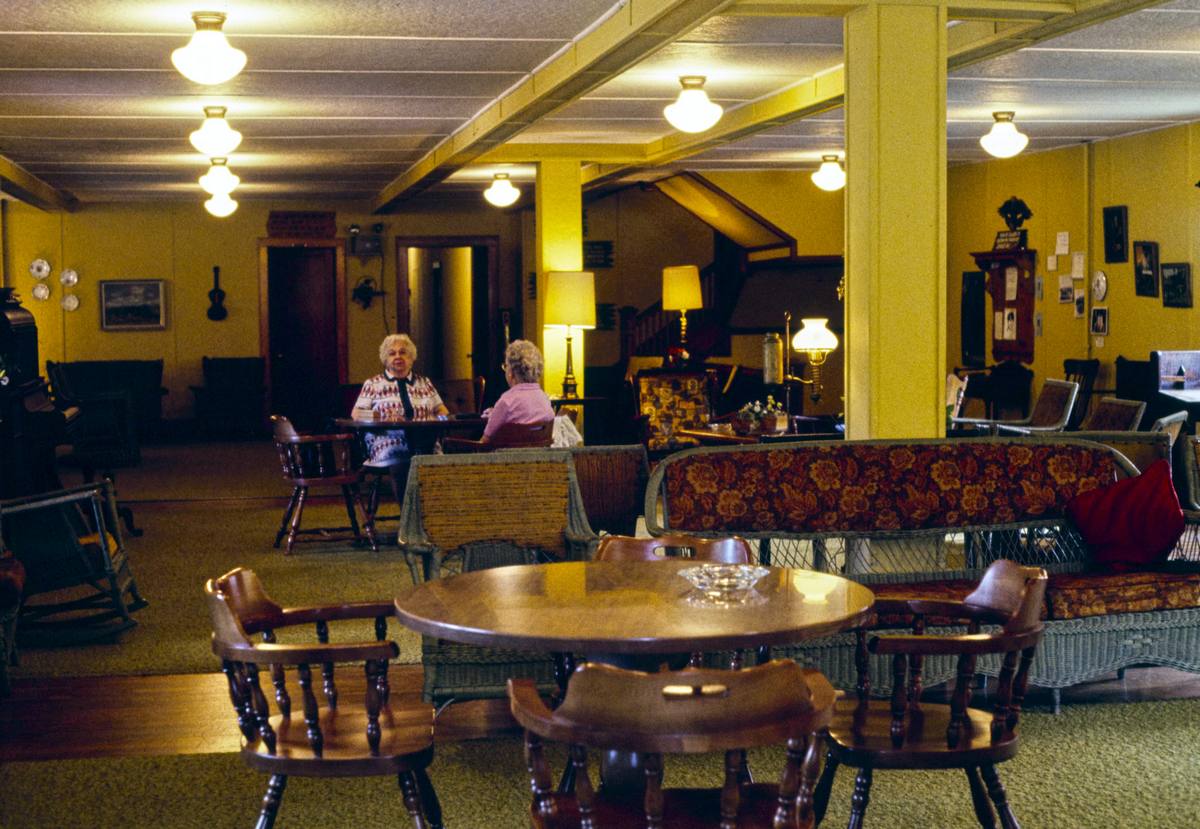Historic Photo : [between 1972 and 1990] Scott's lobby, Deposit, New York | Margolies | Roadside America Collection | Vintage Wall Art :