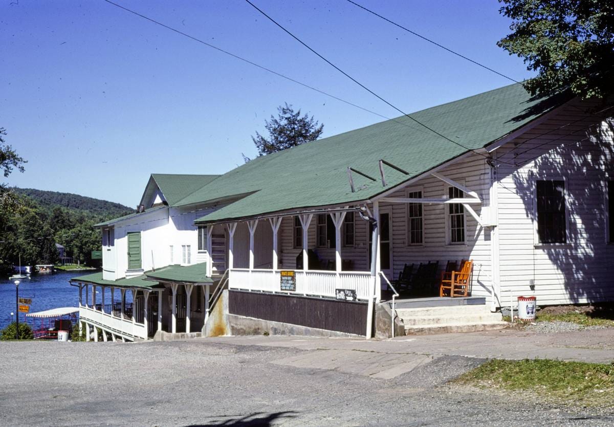 Historic Photo : [between 1972 and 1990] Scott's casino, side, Deposit, New York | Margolies | Roadside America Collection | Vintage Wall Art :