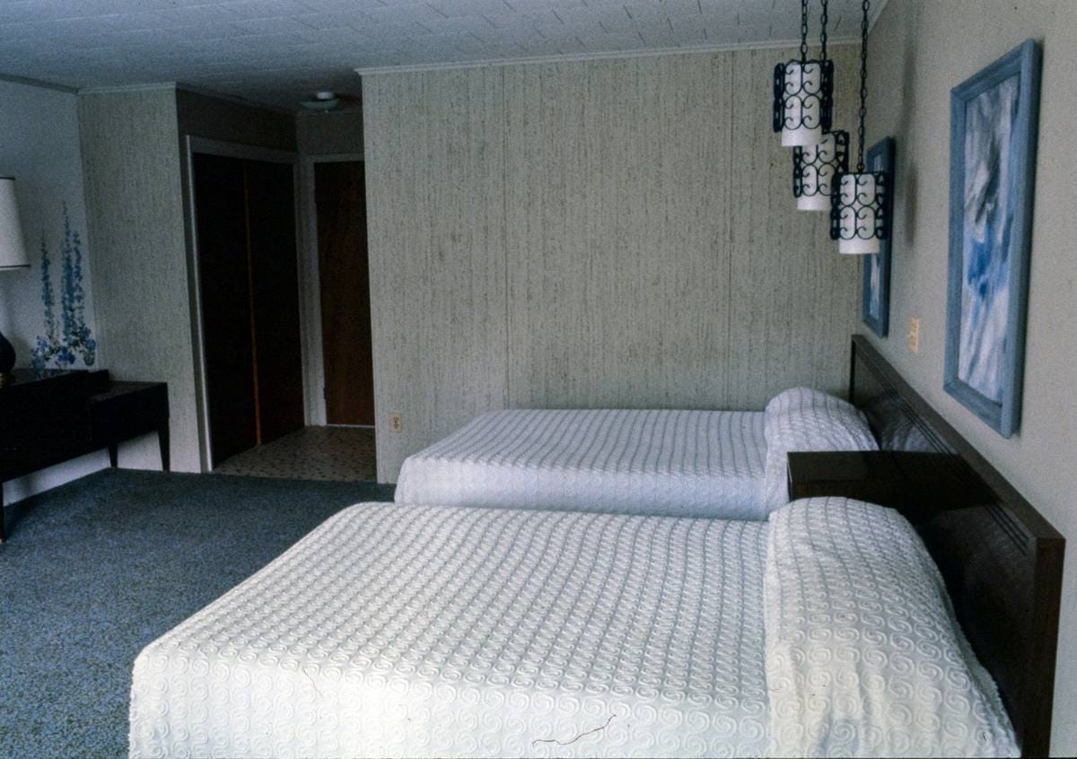 Historic Photo : 1977 Thompson House, main building, room, Windham, New York | Margolies | Roadside America Collection | Vintage Wall Art :