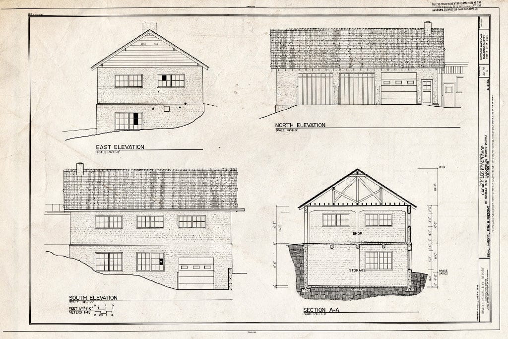 Blueprint HABS AK,23-MCKIN,1-G- (Sheet 2 of 2) - Mount McKinley Headquarters, Garage & Repair Shop, Cantwell, Denali Borough, AK