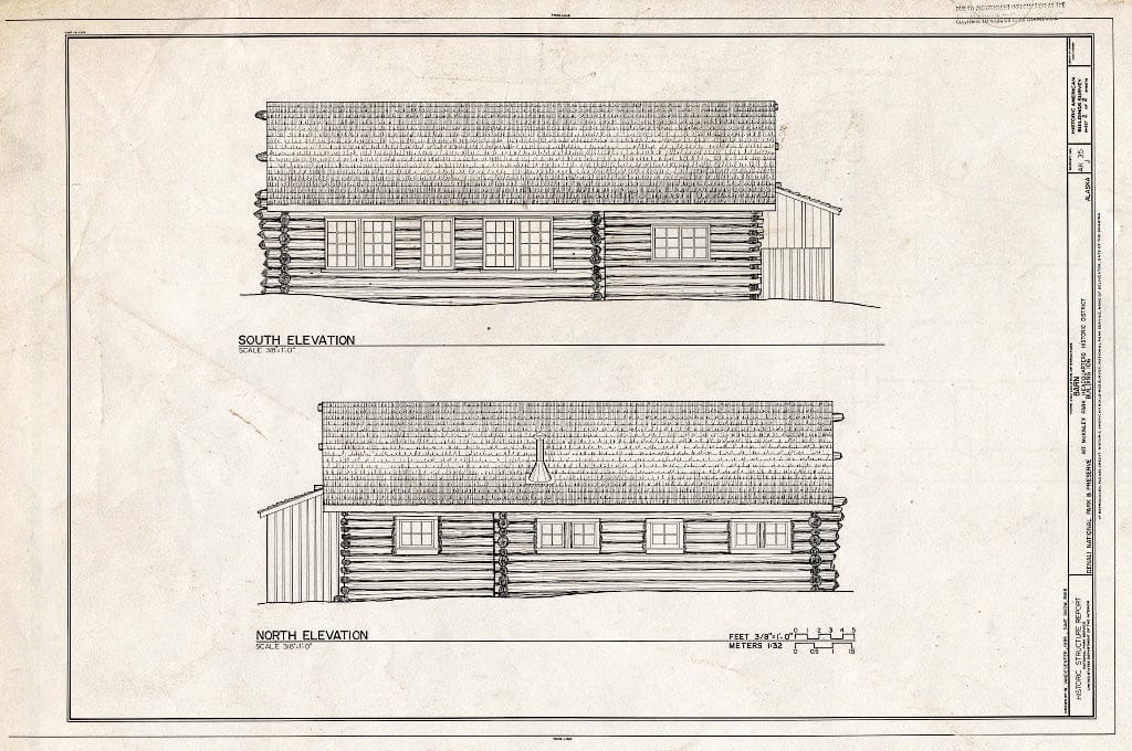 Blueprint HABS AK,23-MCKIN,1-J- (Sheet 2 of 2) - Mount McKinley Headquarters, Barn, Cantwell, Denali Borough, AK