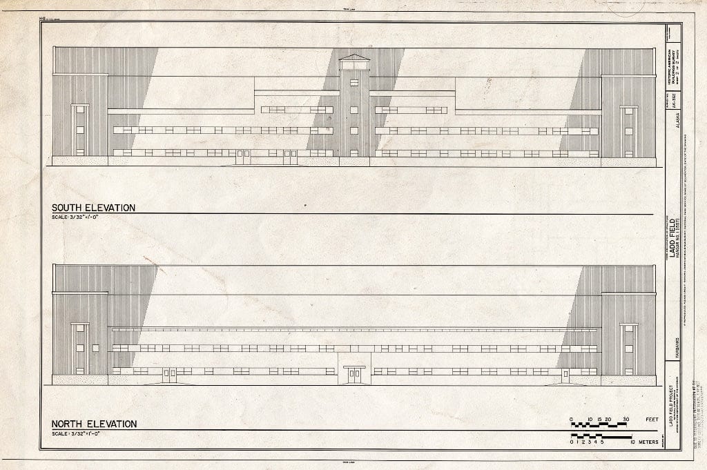 Blueprint HABS AK,6-FAIBA,1-E- (Sheet 2 of 2) - Ladd Field, Hangar No. 1, Fort Wainwright, Fairbanks, Fairbanks North Star Borough, AK