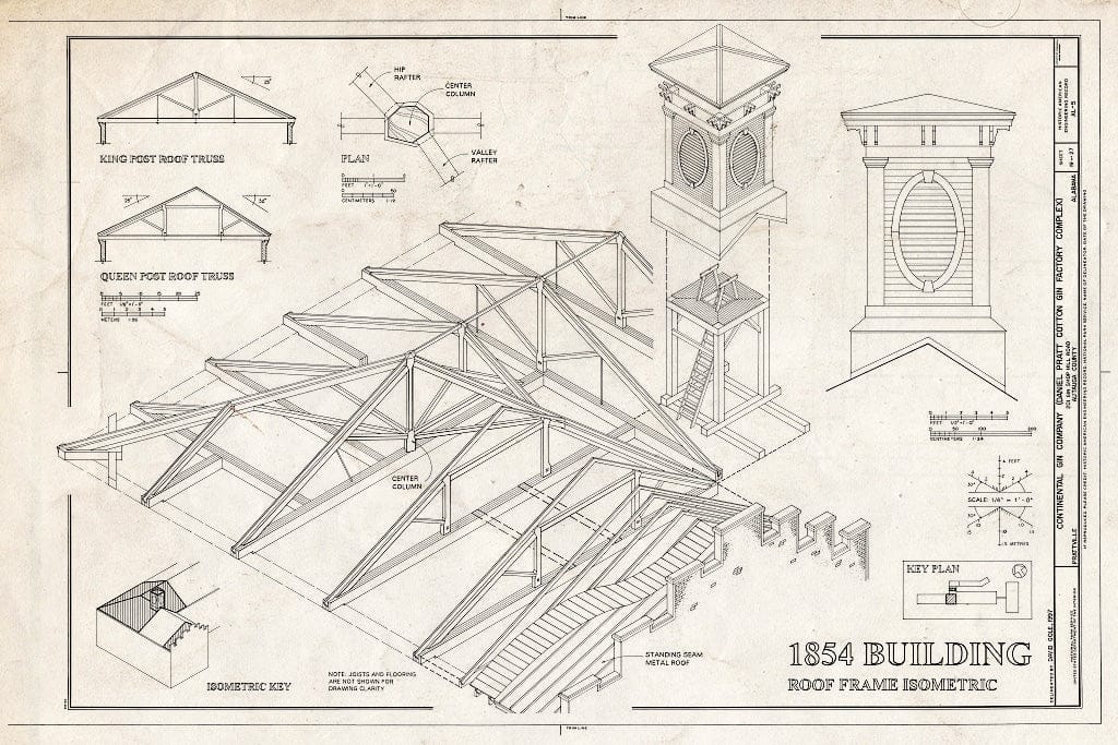 Blueprint HAER ALA,1-PRAVI,3- (Sheet 19 of 27) - Continental Gin Company, Prattville, Autauga County, AL