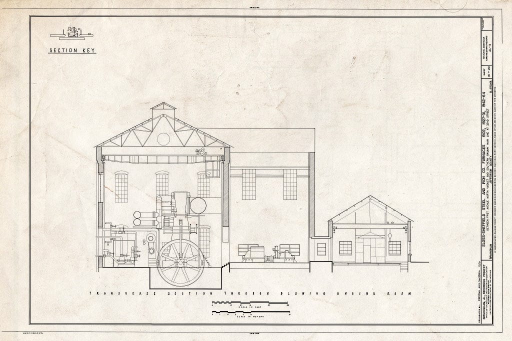 Blueprint HAER ALA,37-BIRM,4- (Sheet 16 of 20) - Sloss-Sheffield Steel & Iron, First Avenue North Viaduct at Thirty-Second Street, Birmingham, Jefferson County, AL