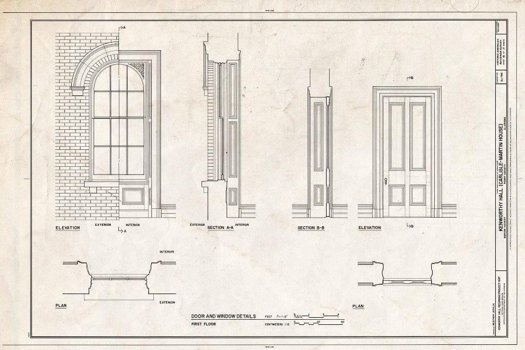 Blueprint HABS ALA,53-MARI.V,5- (Sheet 15 of 17) - Kenworthy Hall, State Highway 14 (Greensboro Road), Marion, Perry County, AL
