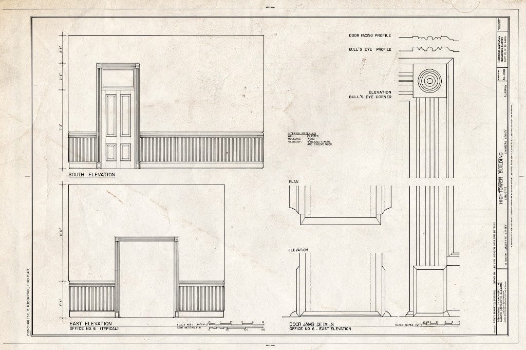 Blueprint HABS ALA,9-LAFA,4- (Sheet 13 of 14) - Hightower Building, 15 South Lafayette Street, Lafayette, Chambers County, AL
