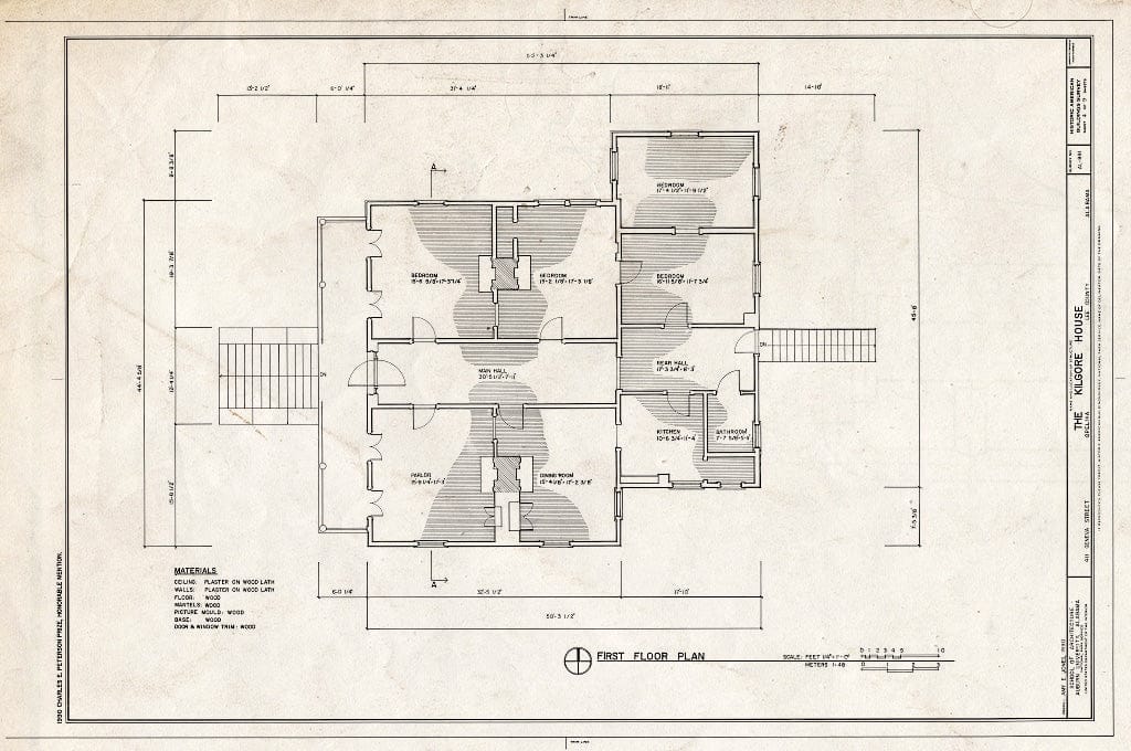 Blueprint HABS ALA,41-OPEL,1- (Sheet 4 of 9) - Kilgore House, 411 Geneva Street, Opelika, Lee County, AL