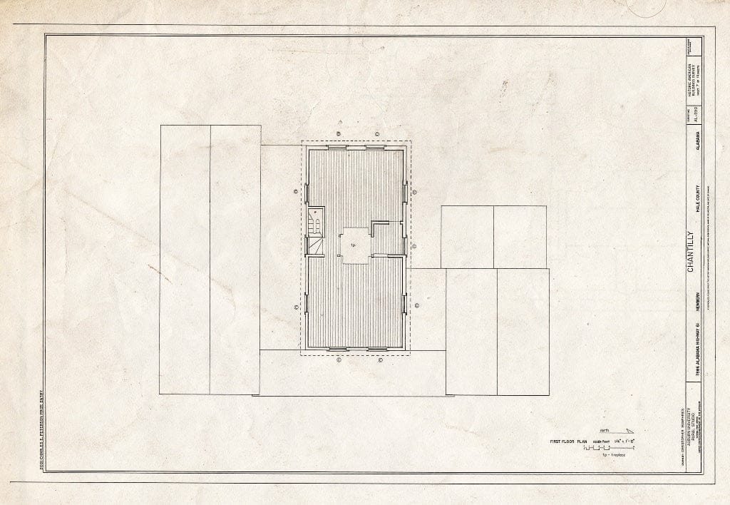 Blueprint HABS ALA,33-Newb,4- (Sheet 7 of 14) - Chantilly, 7886 Alabama Highway 61, Newbern, Hale County, AL