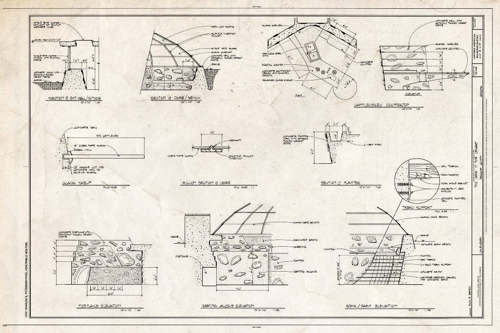 Blueprint HABS ARIZ,7-CACR,1- (Sheet 4 of 4) - Dome in The Desert, Grapevine Road, Cave Creek, Maricopa County, AZ
