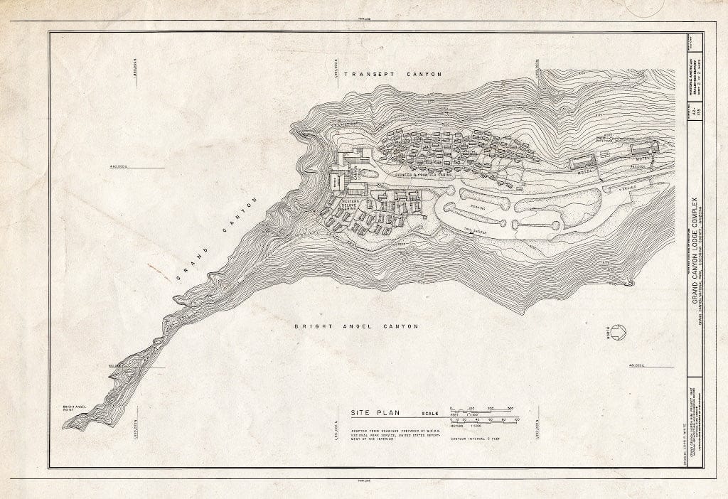 Blueprint HABS ARIZ,3-GRACAN,14- (Sheet 2 of 2) - Grand Canyon Lodge, North Rim, Grand Canyon, Coconino County, AZ