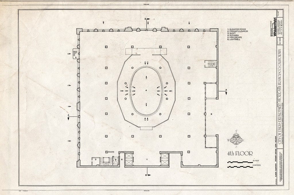 Blueprint HABS Cal,38-SANFRA,135- (Sheet 7 of 45) - City of Paris Dry Goods Company, Geary & Stockton Streets, San Francisco, San Francisco County, CA