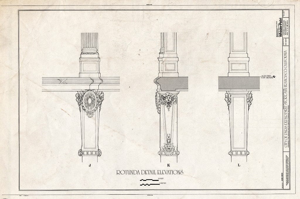 Blueprint HABS Cal,38-SANFRA,135- (Sheet 17 of 45) - City of Paris Dry Goods Company, Geary & Stockton Streets, San Francisco, San Francisco County, CA