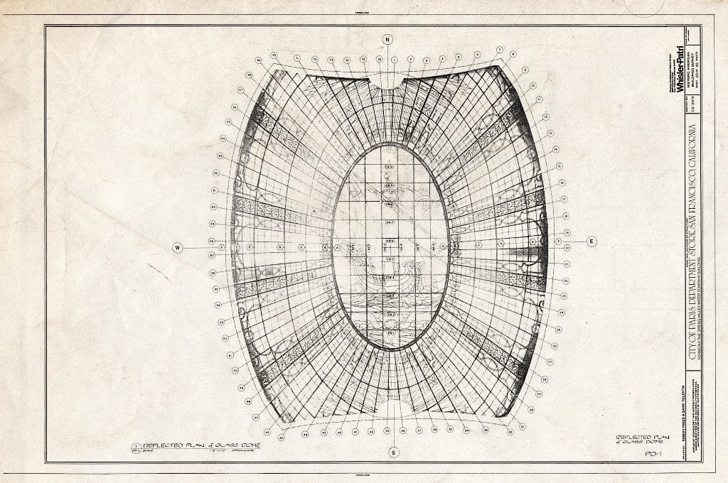 Blueprint HABS Cal,38-SANFRA,135- (Sheet 20 of 45) - City of Paris Dry Goods Company, Geary & Stockton Streets, San Francisco, San Francisco County, CA