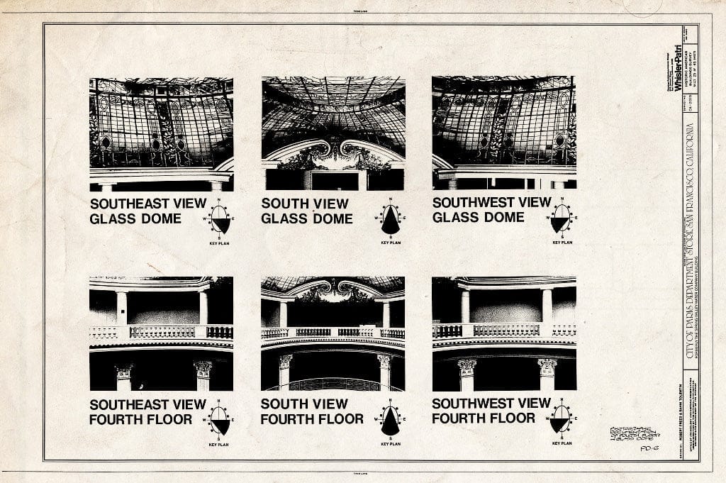 Blueprint HABS Cal,38-SANFRA,135- (Sheet 25 of 45) - City of Paris Dry Goods Company, Geary & Stockton Streets, San Francisco, San Francisco County, CA