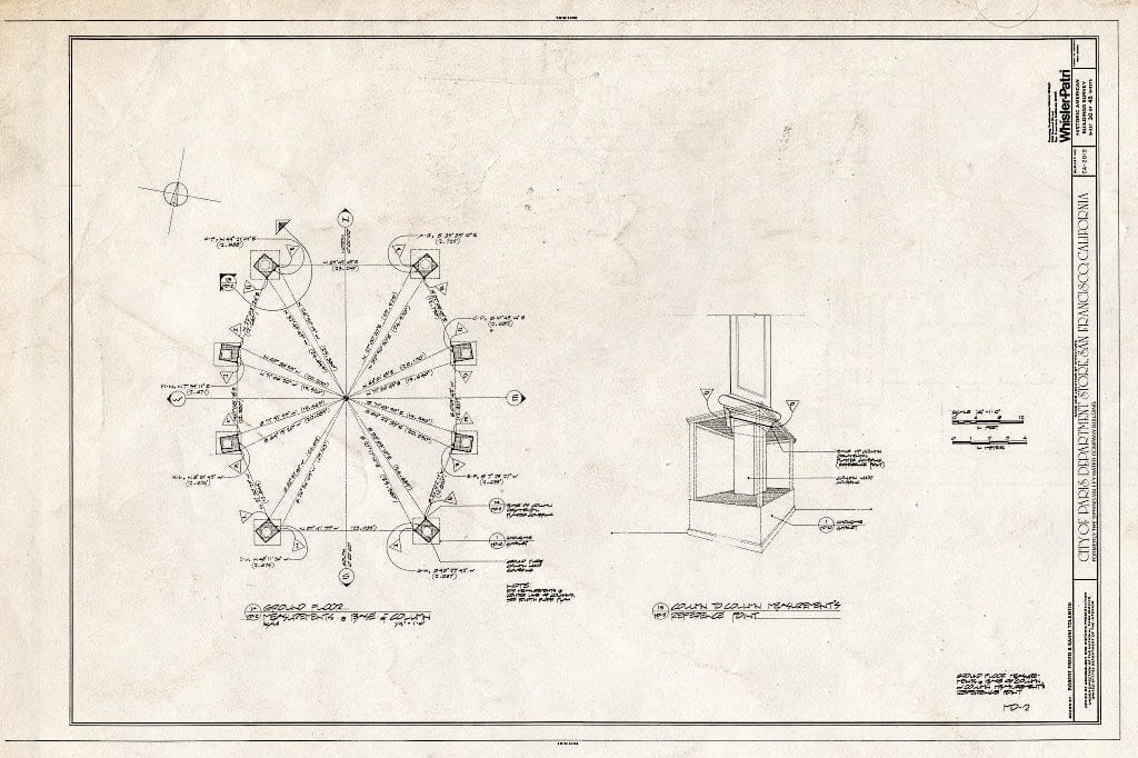 Blueprint HABS Cal,38-SANFRA,135- (Sheet 30 of 45) - City of Paris Dry Goods Company, Geary & Stockton Streets, San Francisco, San Francisco County, CA