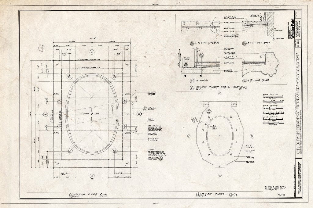 Blueprint HABS Cal,38-SANFRA,135- (Sheet 33 of 45) - City of Paris Dry Goods Company, Geary & Stockton Streets, San Francisco, San Francisco County, CA