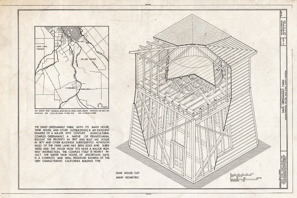 Blueprint HABS Cal,43-SANJOS,10- (Sheet 4 of 4) - David Greenawalt Farm, 14611 Almaden Expressway, San Jose, Santa Clara County, CA